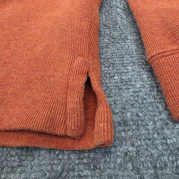 Polo Ralph Lauren Sweater Mens Medium Orange 1/4 Zip Cotton Knit Pullover Preppy - Picture 13 of 16
